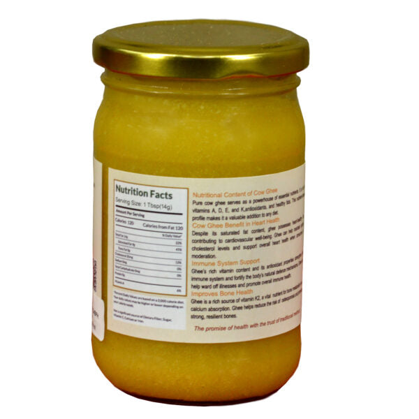 BONPHOOL DESI COW A2 GHEE 250 ML - LAB TESTED - INDICUS COWS - GLASS JAR