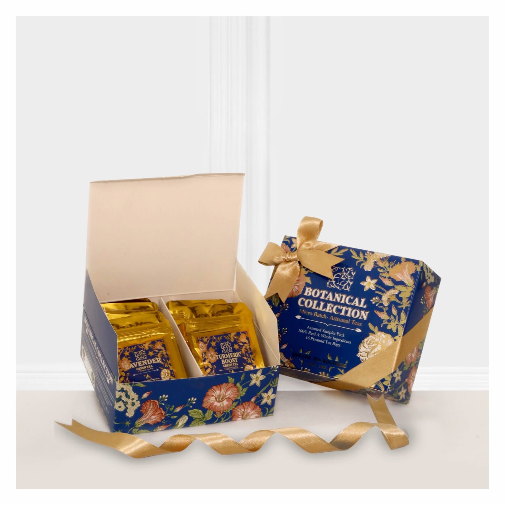 Sancha Tea Boutique Botanical Collection Tea Sampler Box - 16 Assorted ...