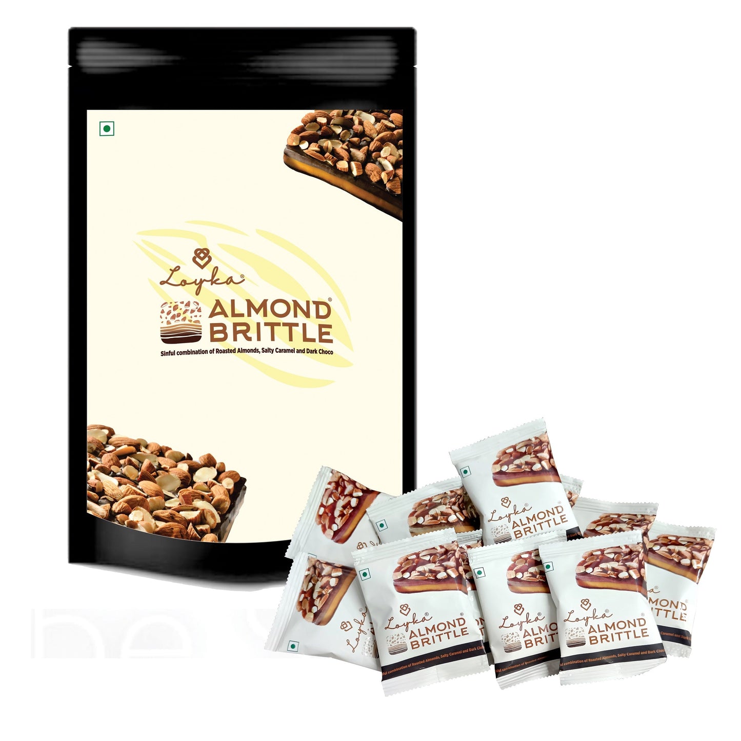 Almond Brittle Value for money Pack 1 kg (2 packs of 500 grams each)