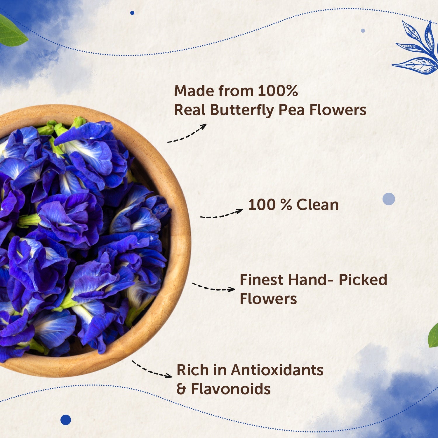 Butterfly Pea Flower Tea for Glowing Skin - 30gm