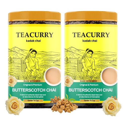 Butterscotch Chai - 100% Natural Butterscotch Flavored Chai Tea for Digestion | With Real Ingredients