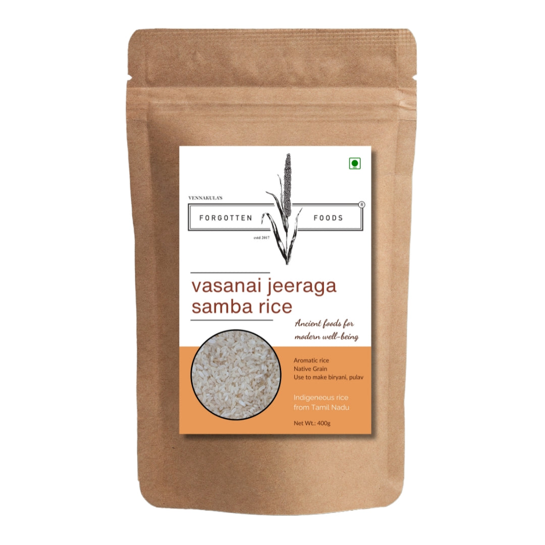 Vasanai Jeeraga Samba Rice - The Aromatic Treasure from Tamil Nadu - 400g