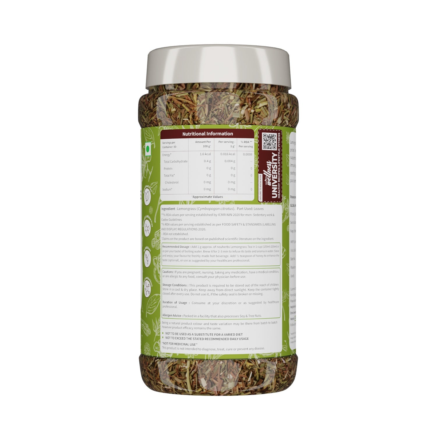 100% Natural Lemongrass Tea - Boost Immunity, Promote Digestion