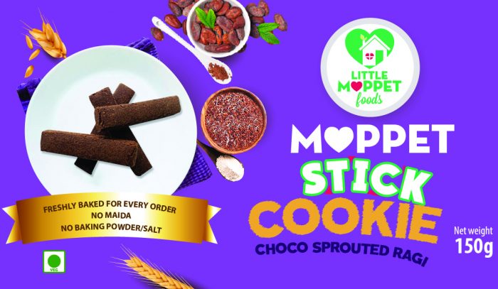 CHOCO SPROUTED RAGI MOPPET STICK COOKIES (150G)