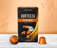 Caramel 100% Arabica Flavoured Aluminium Coffee Capsules