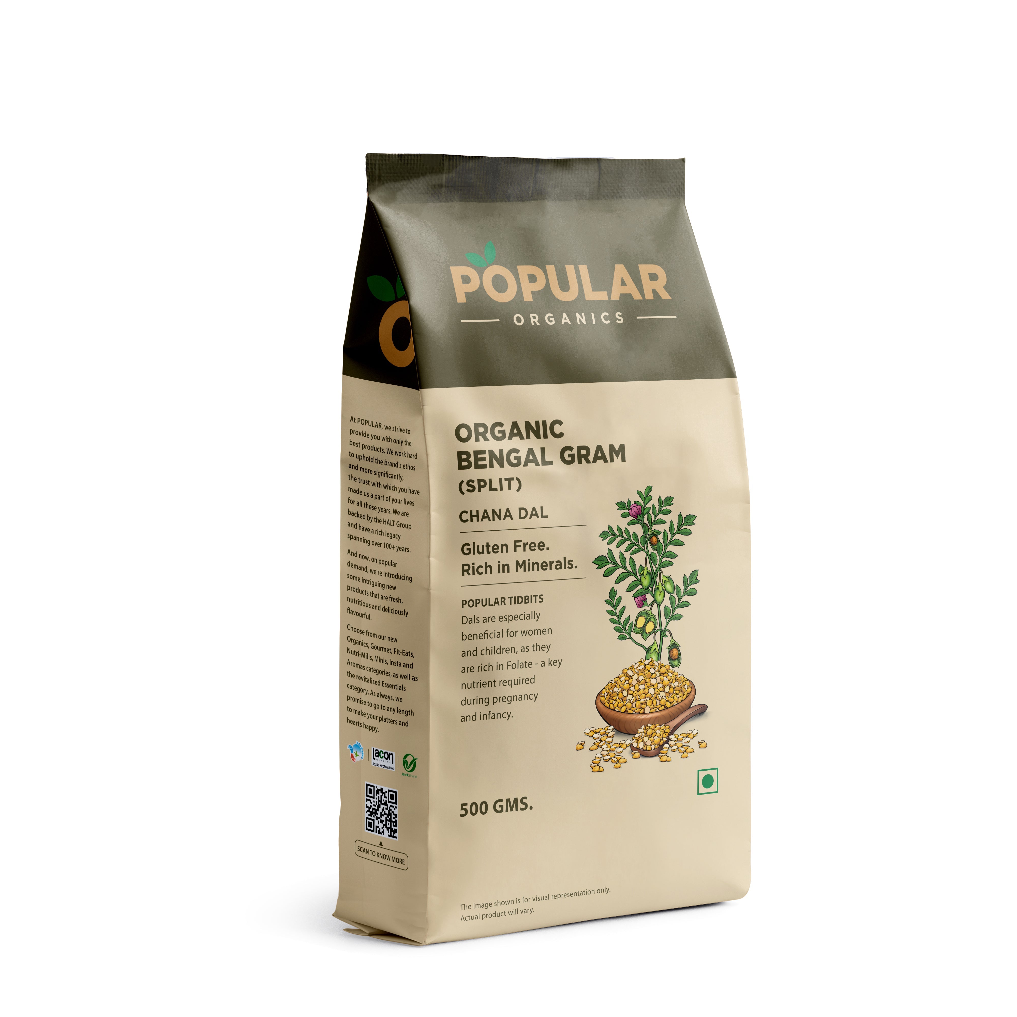 Organics Chana Dal (Split Bengal Gram)