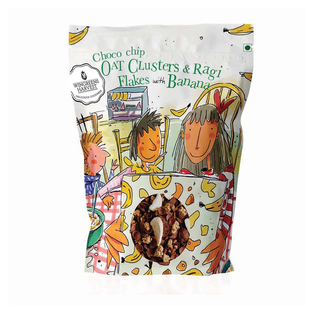 Choco Chip Oat Clusters & Ragi Flakes with Banana, 1 Kg