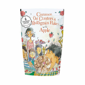 Cinnamon Oat Clusters & Multigrain Flakes with Apple, 350 g