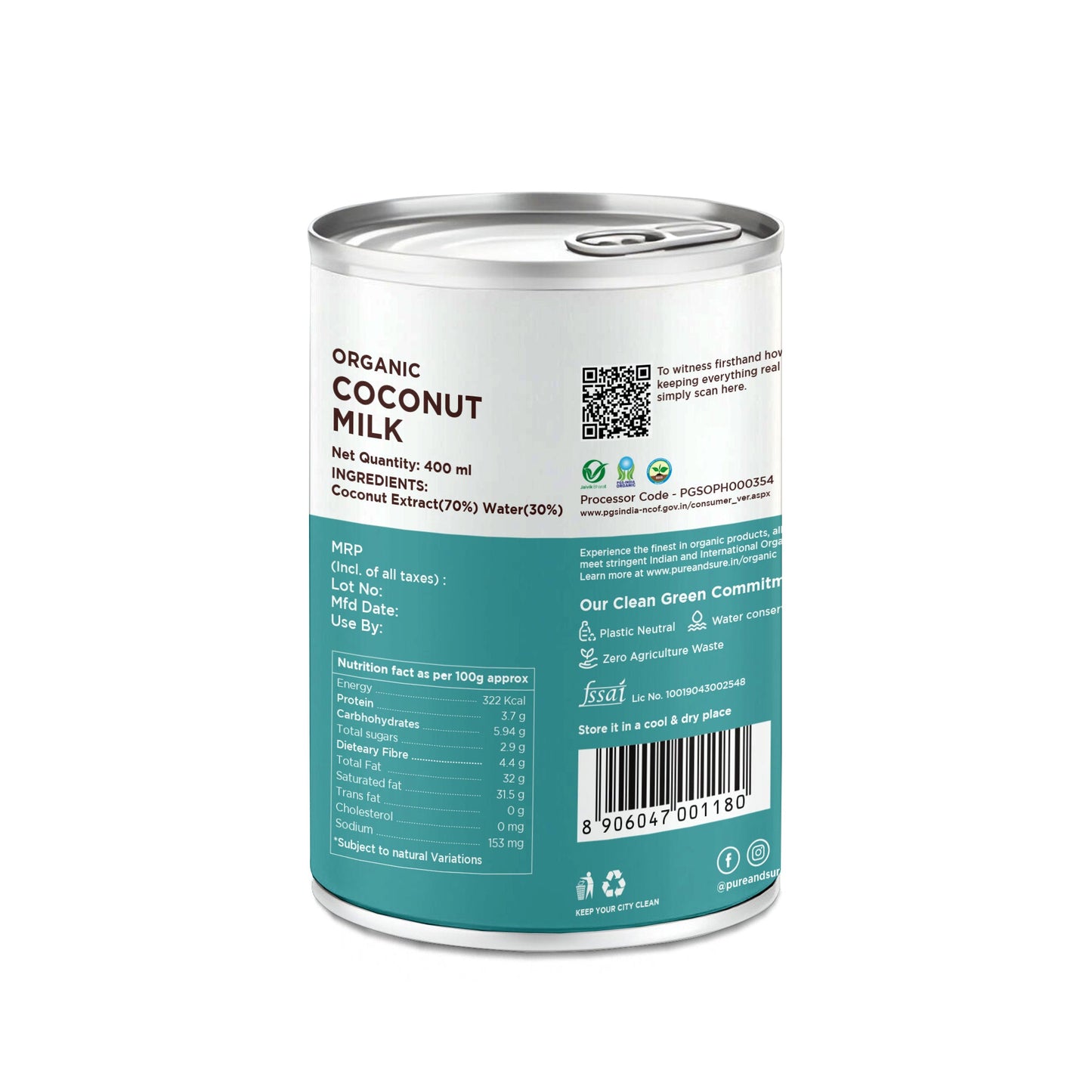 Organic Coconut Milk-400ml