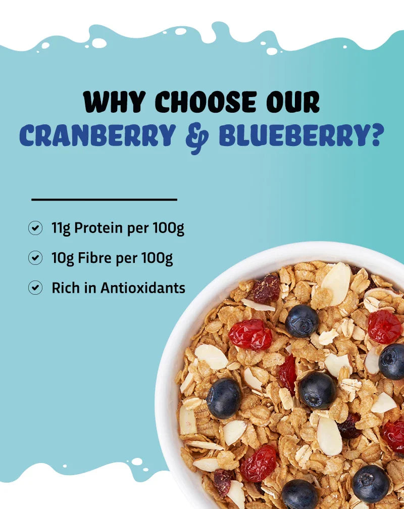 Cranberry And Blueberry Muesli 1kg  - Fibre Rich