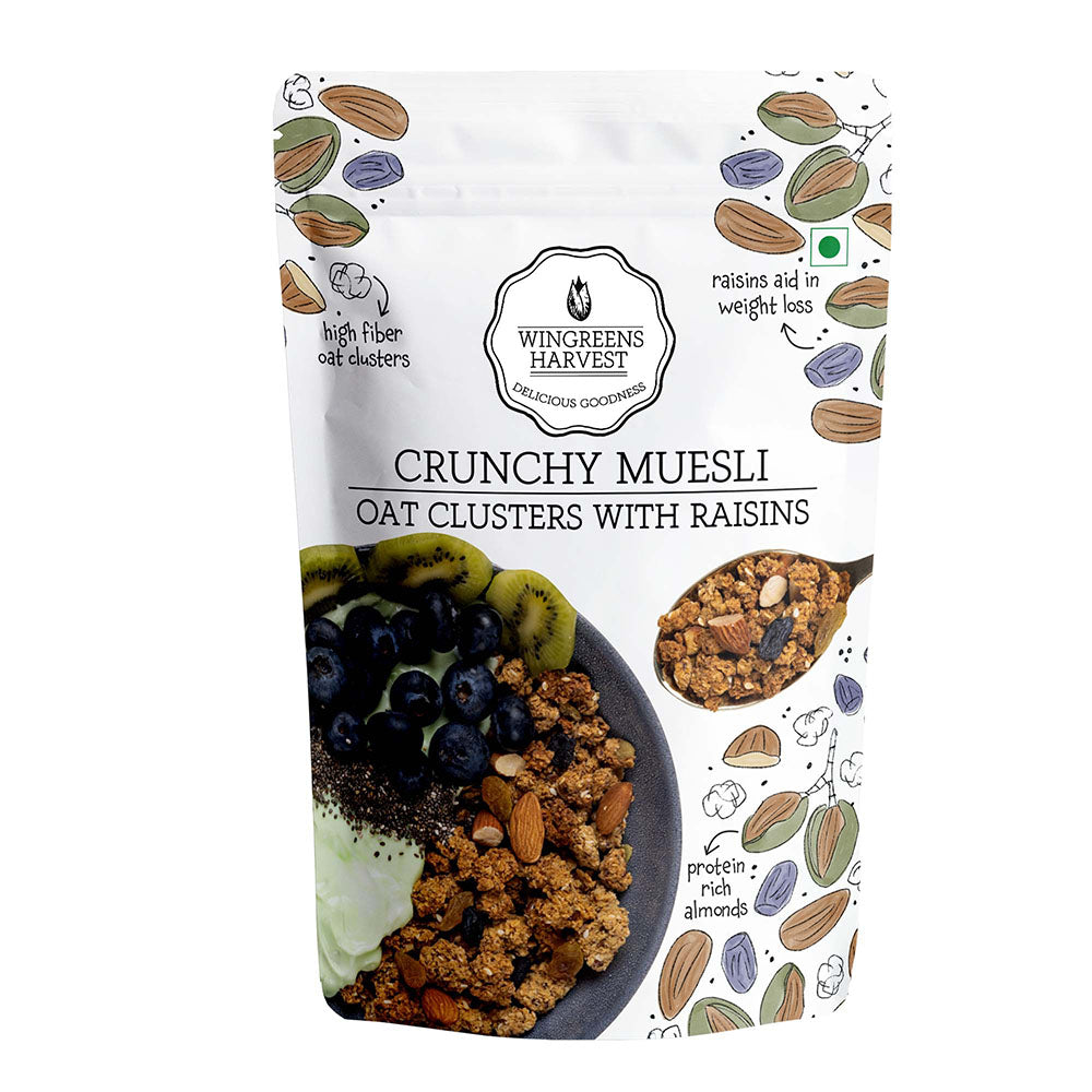 Crunchy Muesli Oat Clusters with Raisins (200g)