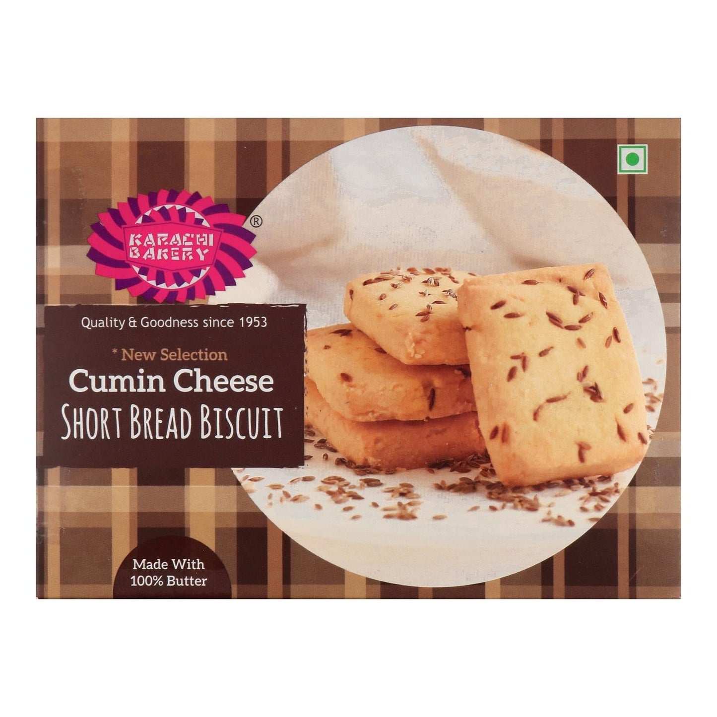 Karachi Bakery Cumin Cheese Short Bread Biscuit - 200 gms