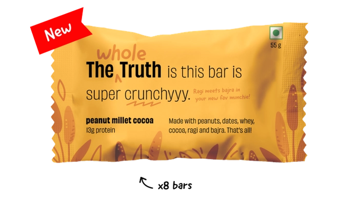 Peanut Millet Cocoa - Pack of 8 Millet Bars