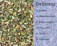 Organic Destress Herbal Tea, (50 g, 25 Cups)