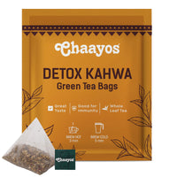 Chaayos Detox Green Tea - Desi Kahwa | Green Tea Bags | Desi Kahwa Green Tea | Green Tea for Digestion