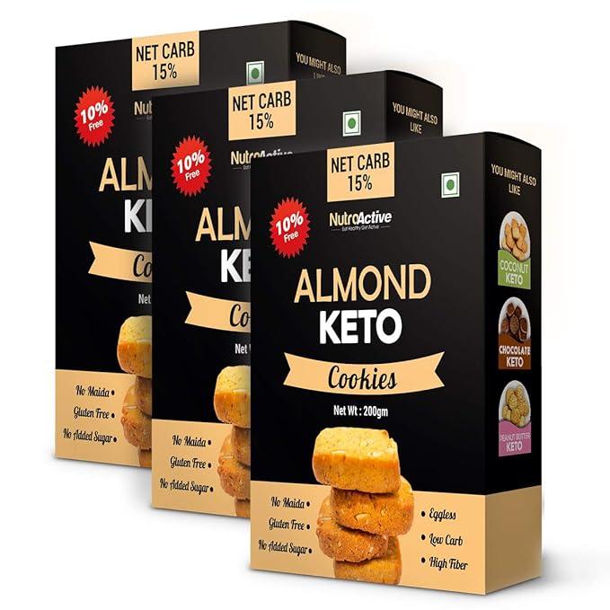 NutroActive Keto Almond Cookies- 200g