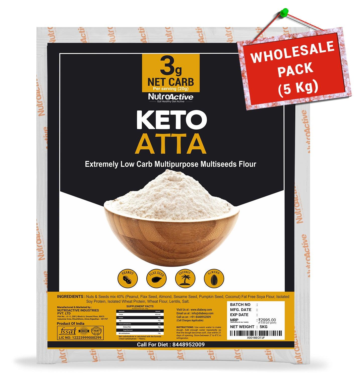 NutroActive Keto Atta Net Carb 3g Extremely Low Carb Flour