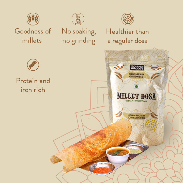 Millet Dosa Mix (250 gm, makes 12-15 dosas)