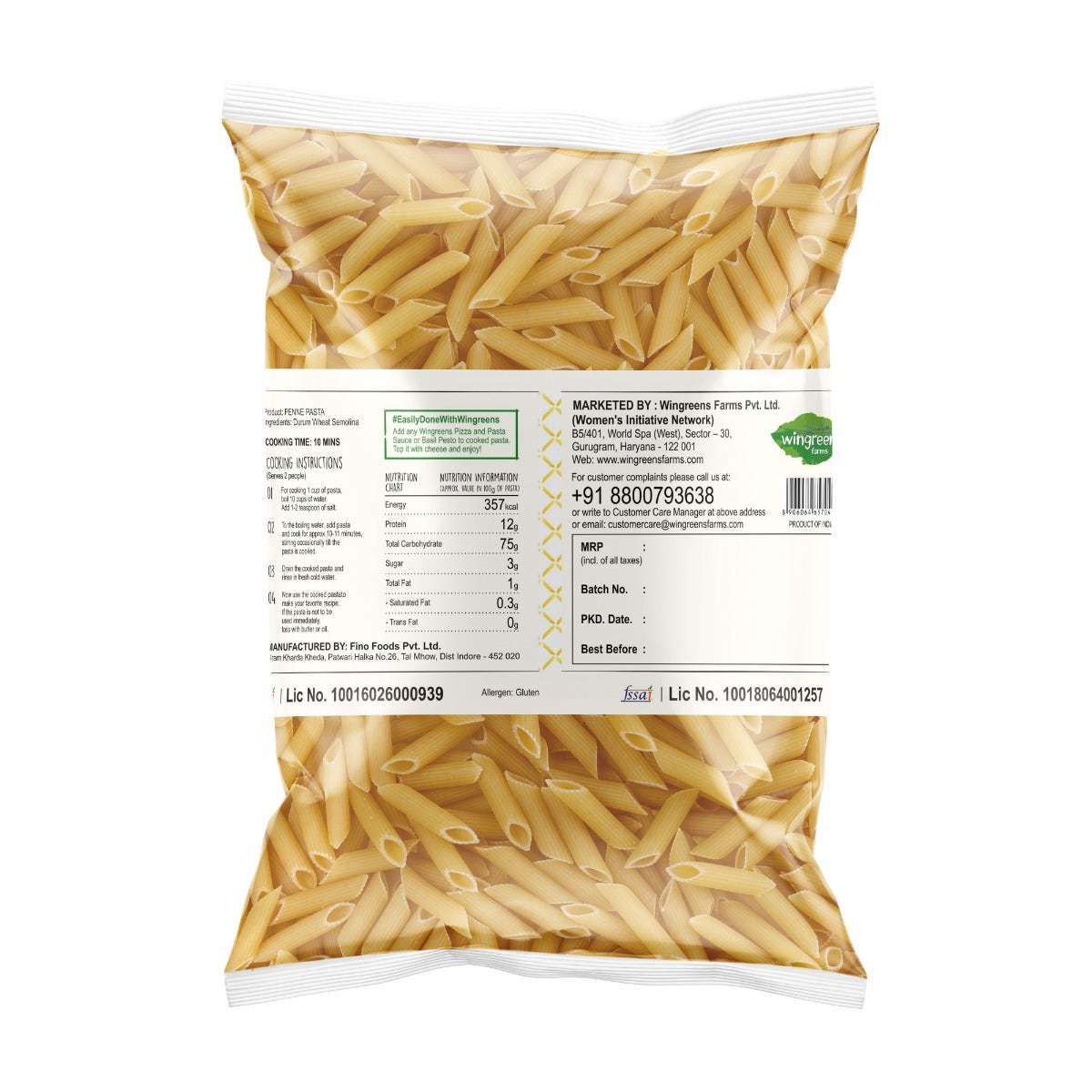 Durum Wheat Pasta - Penne (400g)