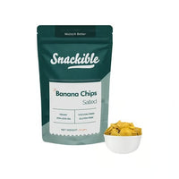 Snackible Vacuum Fried Banana Chips Salted  - 110 gms