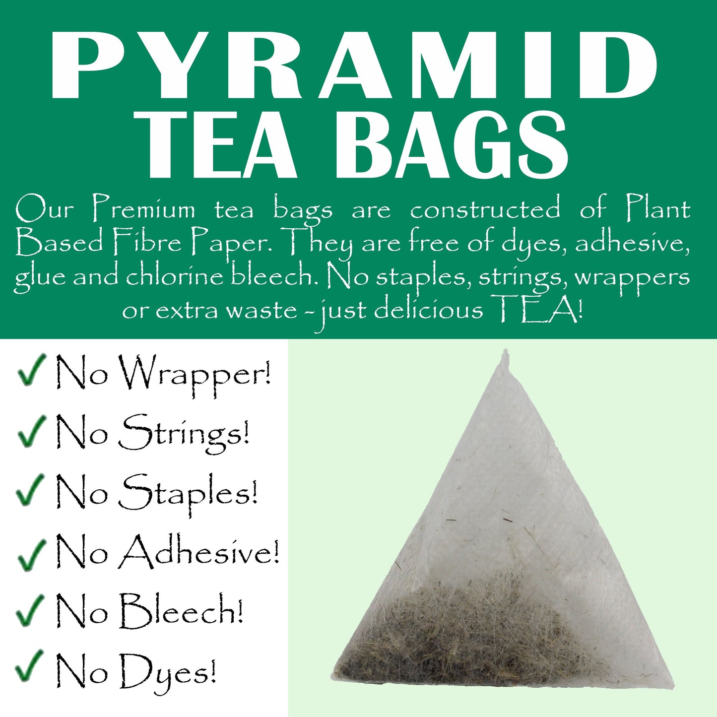 FVTB Organic Red Raspberry Leaf Tea Bags - 40 Pyramid Raspberry leaf tea Bag in Resealable pouch - Caffeine Free Red Raspberry Tea for pregnancy and to Supports the Female System