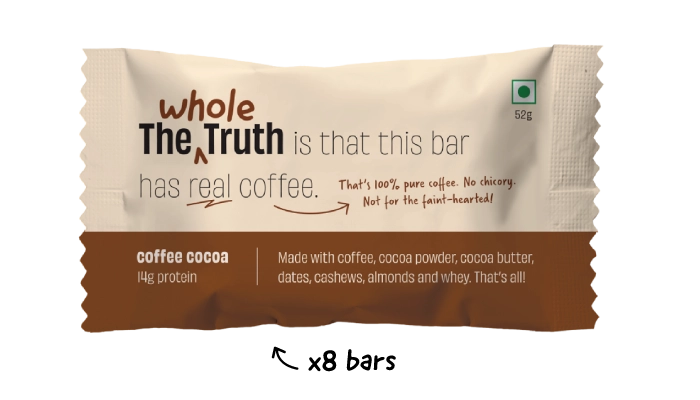 Coffee Cocoa Protein Bars - Box of 8