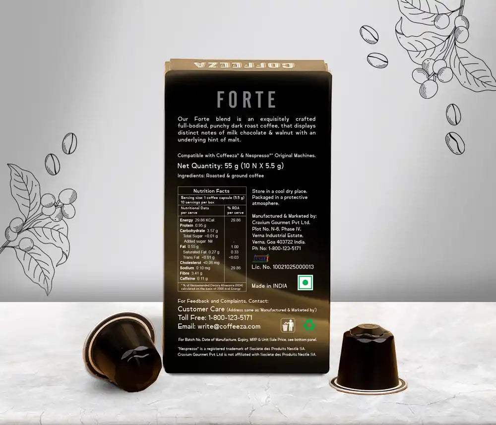 Forte Aluminium Coffee Capsules