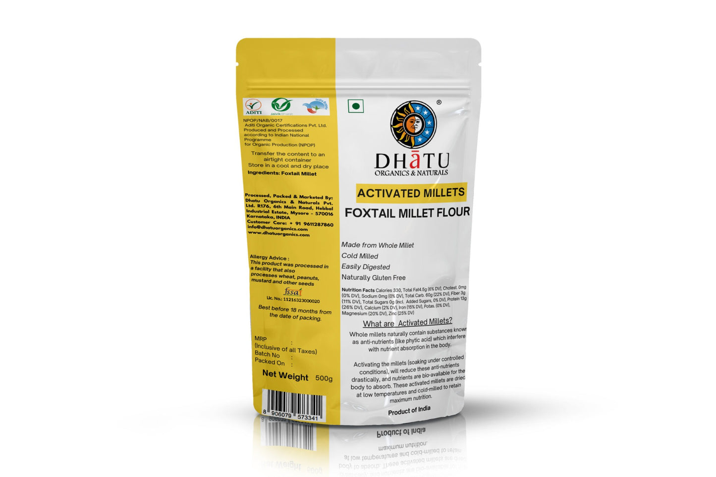 Dhatu Activated Foxtail Millet Flour - 500 gms