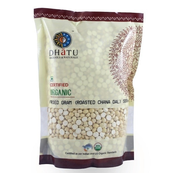 Dhatu Organic Fried Gram (Roasted Chana Dal) - 500 gms