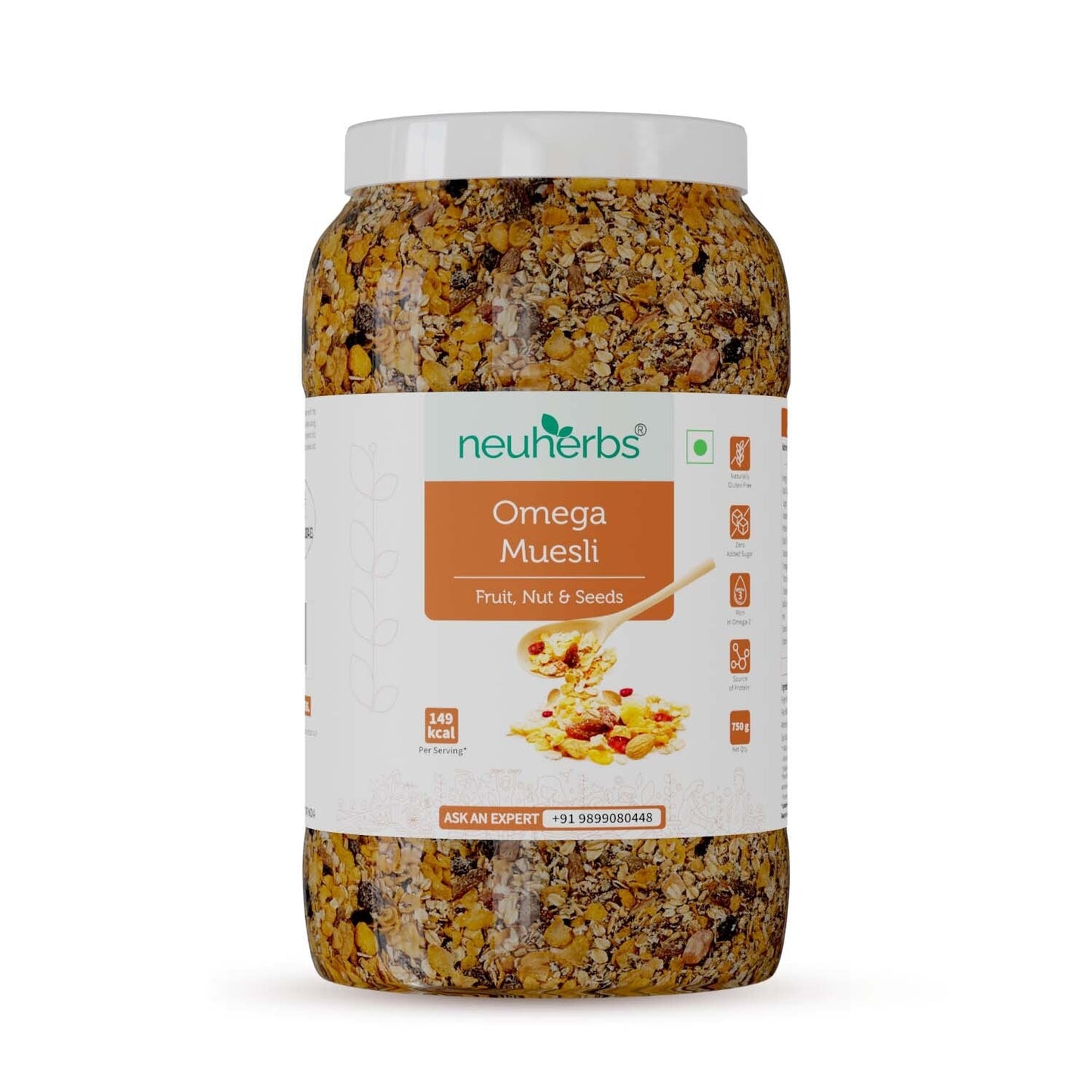 Omega Muesli with goodness of millets best for Managing Weight, Heart & Nutritious Munching