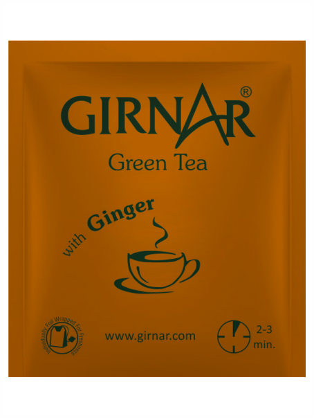 Girnar Green Tea Bags - Ginger