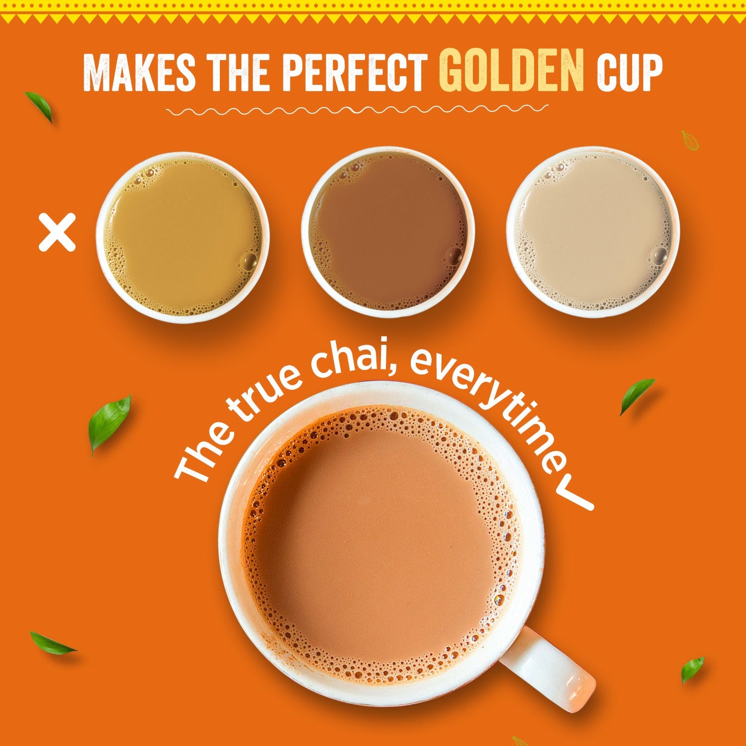 Chaayos Instant Tea Premix - Masala Flavour - Low Sugar (36 Sachets) | Instant Tea | Tea Premix | Masala Tea