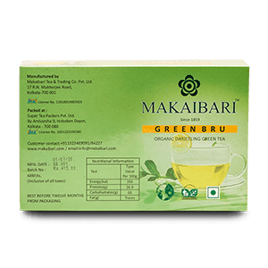 Green Bru (100 Tea Bags) Darjeeling Green Tea