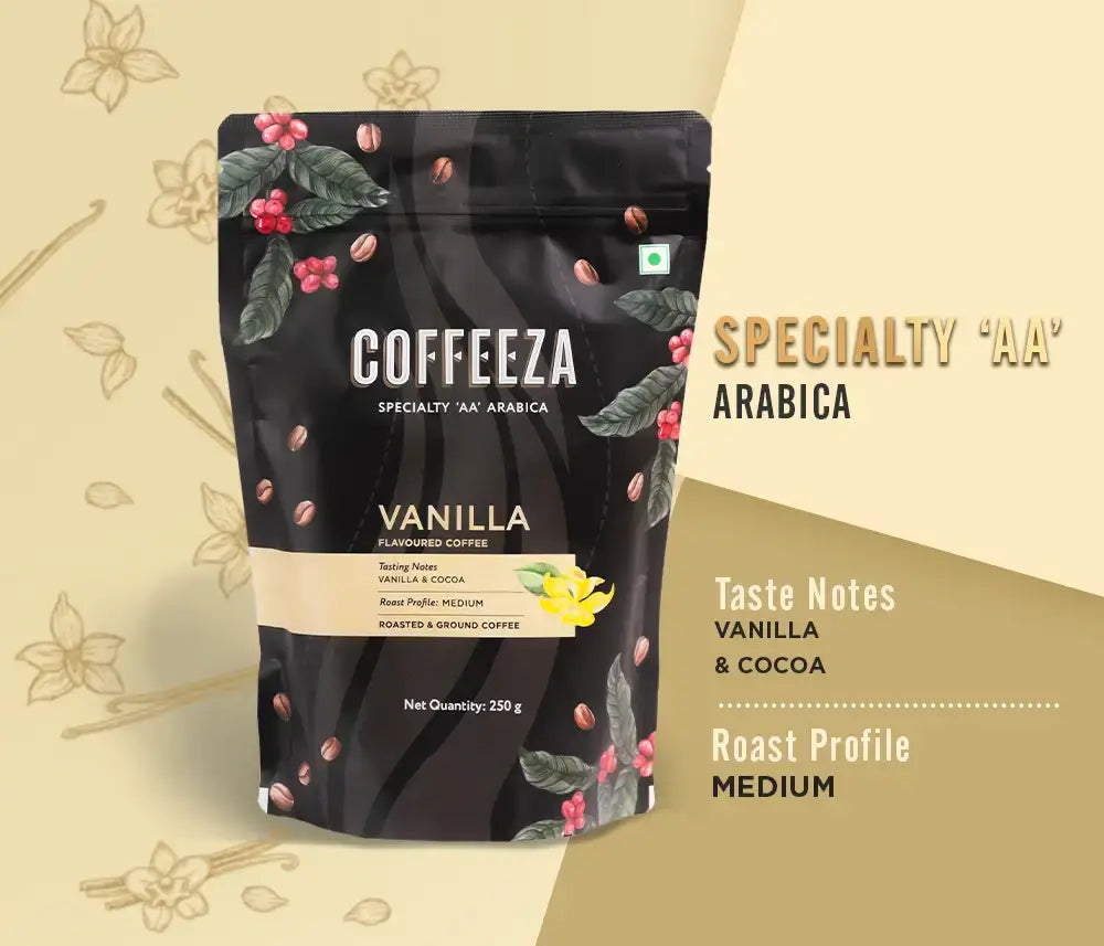 Vanilla 100% Arabica Flavoured Ground Coffee