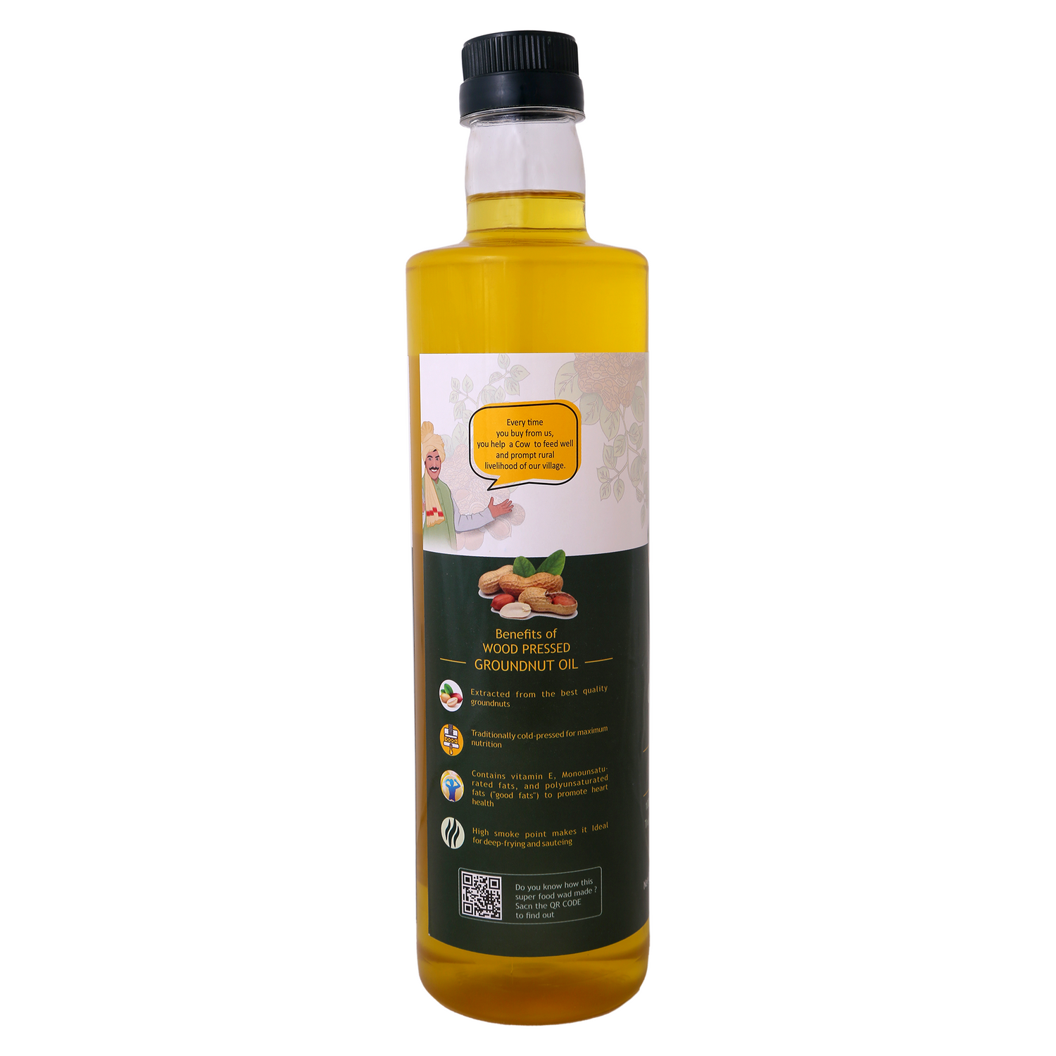 Wood Pressed Groundnut Oil