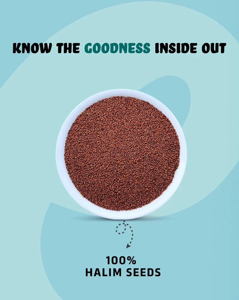 True Elements Raw Halim Seeds - Veeha Foods