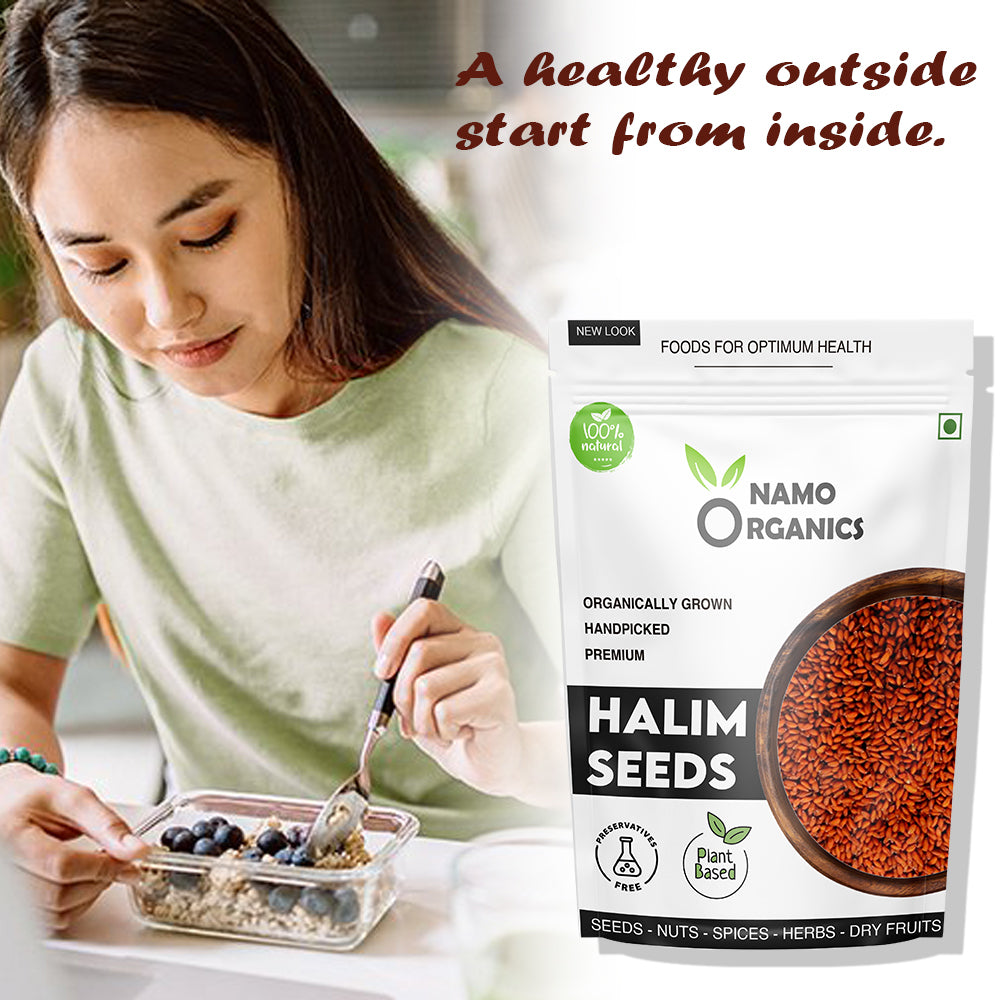 Namo Organics Halim Seeds ( Aliv Seeds ) - Veeha Foods