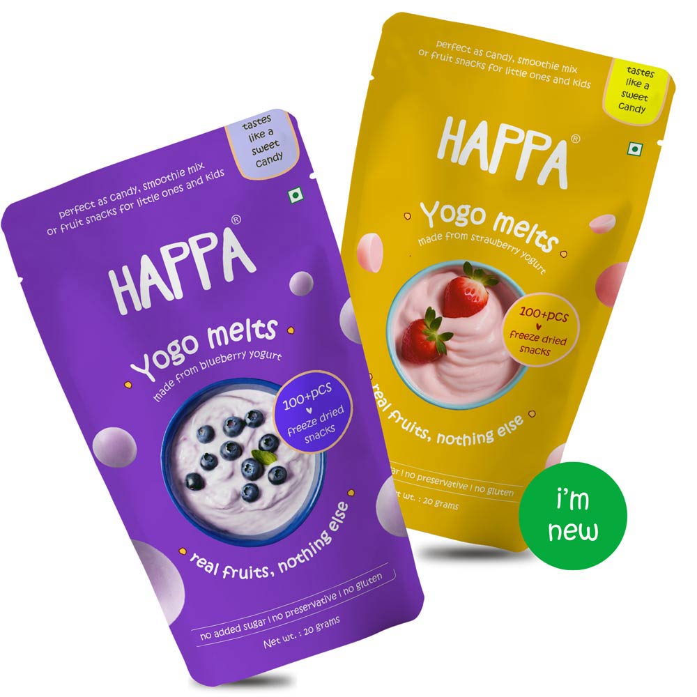 Happa Yogo Melts - Strawberry & Blueberry Yogurt Melts Tastes like candies