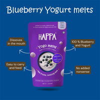 Happa Blueberry yogurt Melts | tastes like a candy