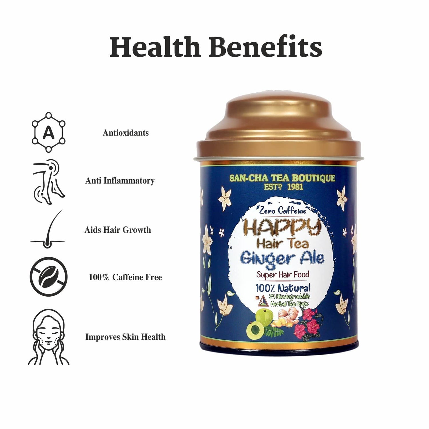 Happy Hair Tea Caffeine Free Herbal Tea