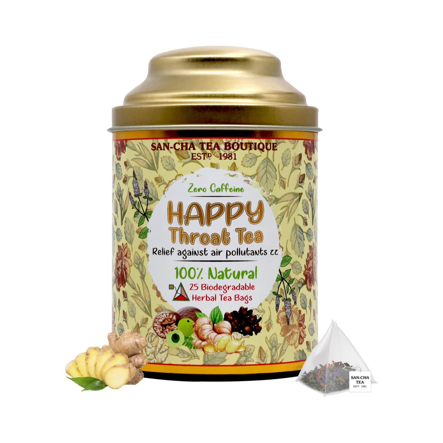 Happy Throat Caffeine Free Herbal Tea