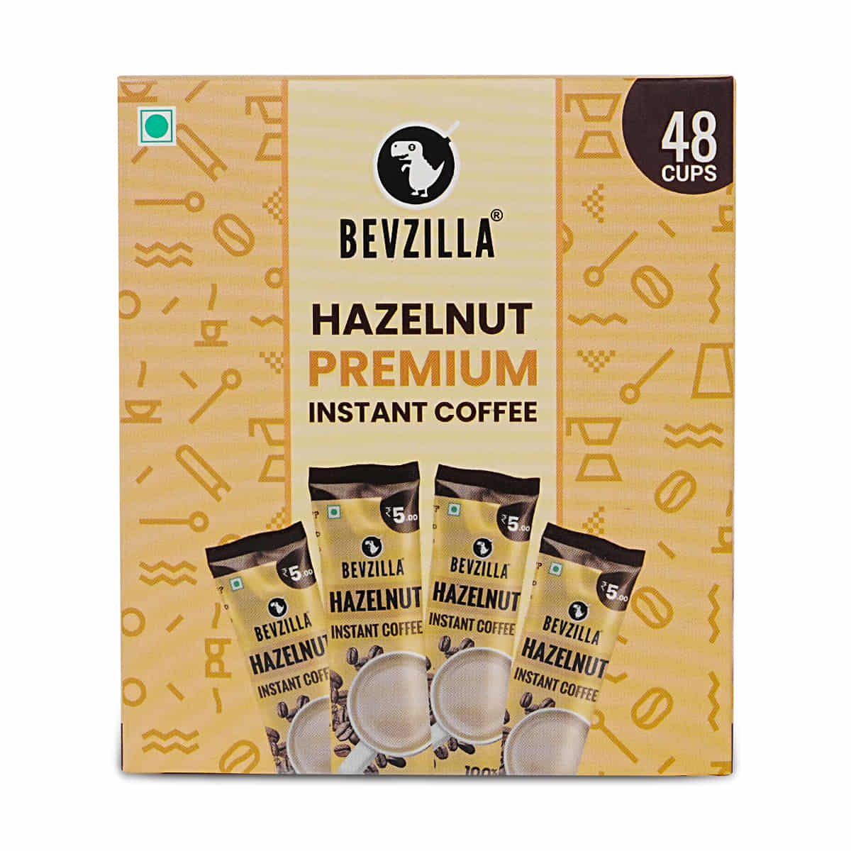 48 Hazelnut Coffee Sachets Box