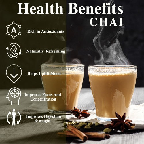 Amrutulya Chai - 100% Natural Amrutulya Spiced Chai Tea for Energy