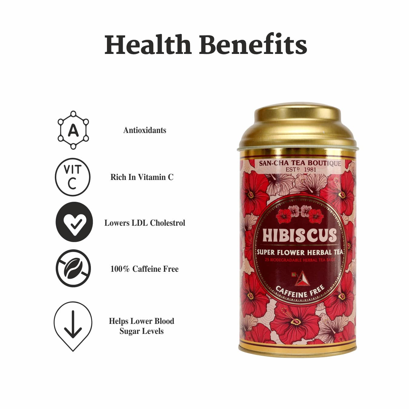 Hibiscus Caffeine Free Herbal Tea