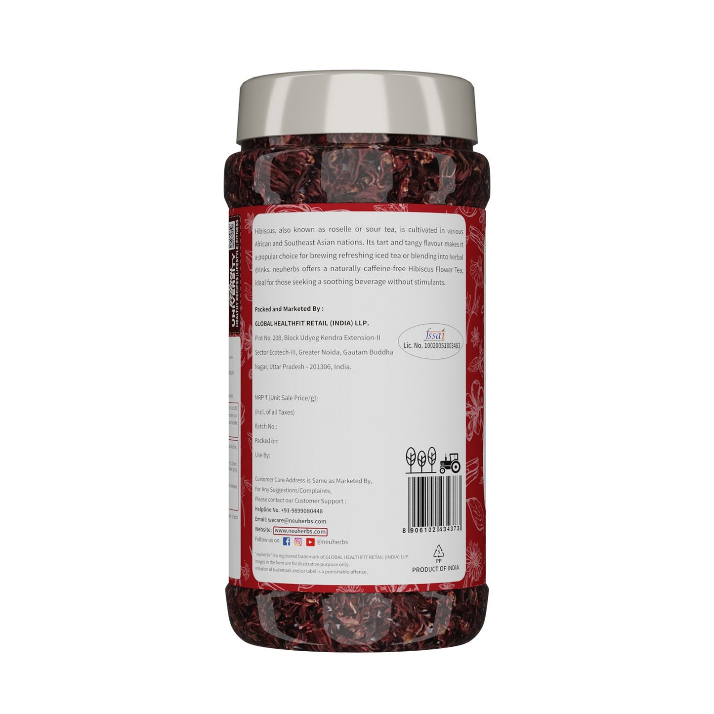 Hibiscus Flower Tea for Hair, Skin & Manage Weight - 50gm