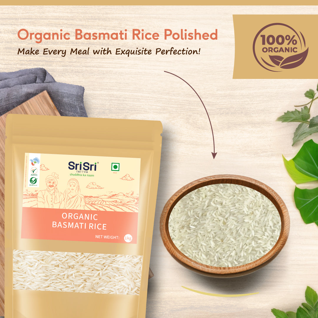 Organic Basmati Rice Polished, 1kg