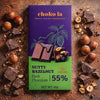 Chokola Nutty Hazelnut 55% Dark Chocolate Bar - 80g