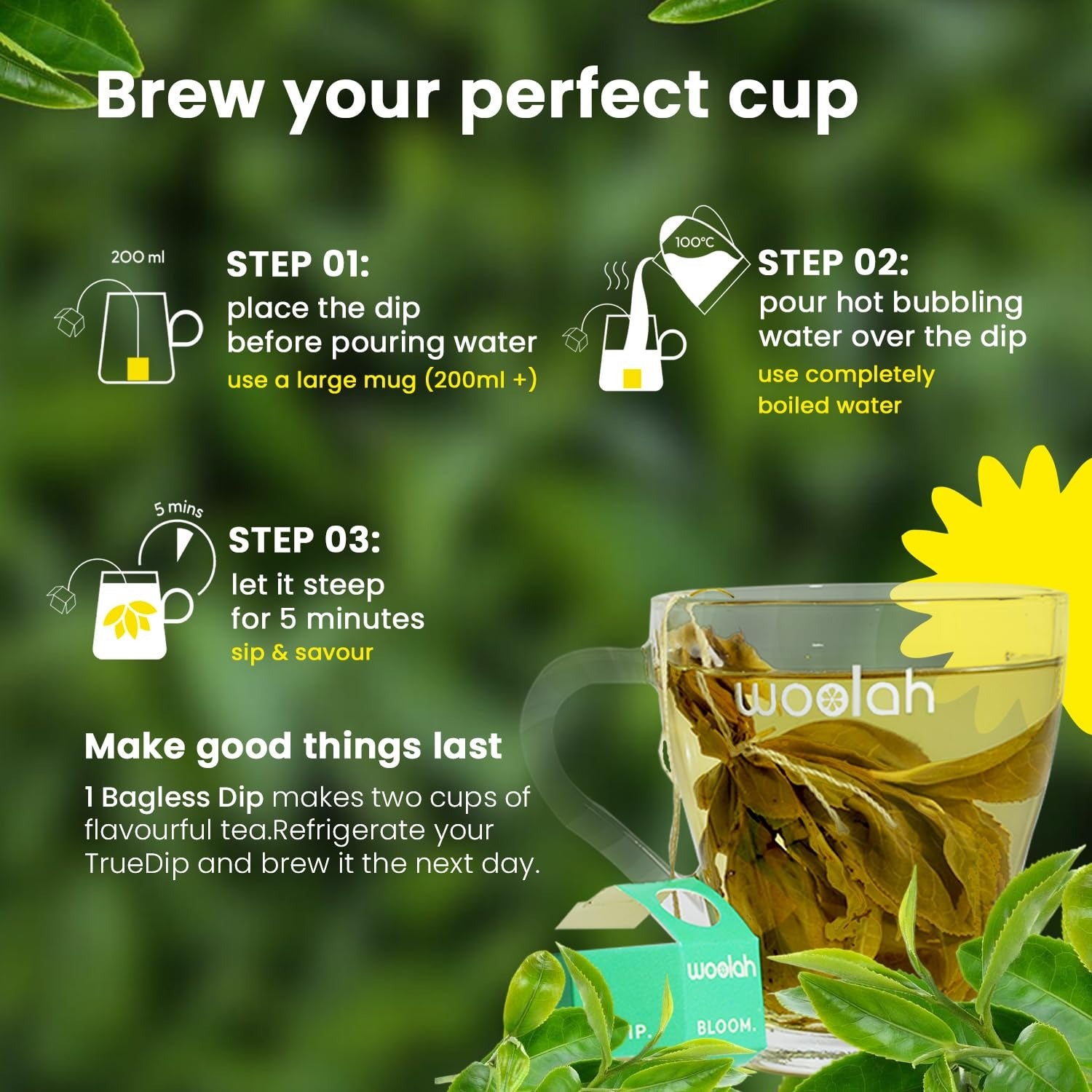 Woolah Rare Assam Green Tea With Tulsi - Veeha Foods