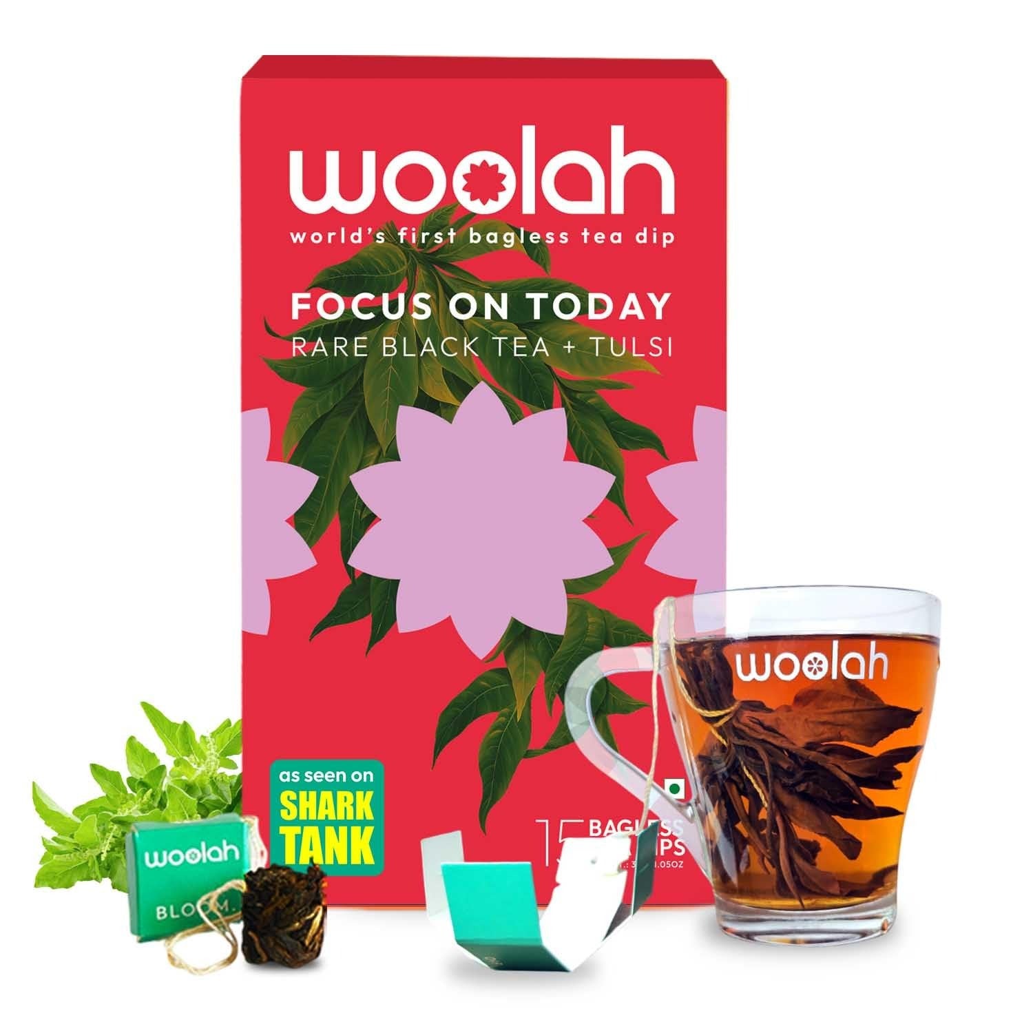 Woolah Rare Assam Black Tulsi Tea - Veeha Foods