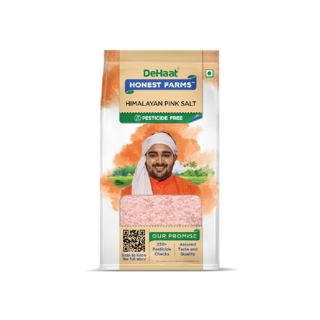 DeHaat Honest Farms Himalayan Pink Salt - 1 kg - Veeha Foods